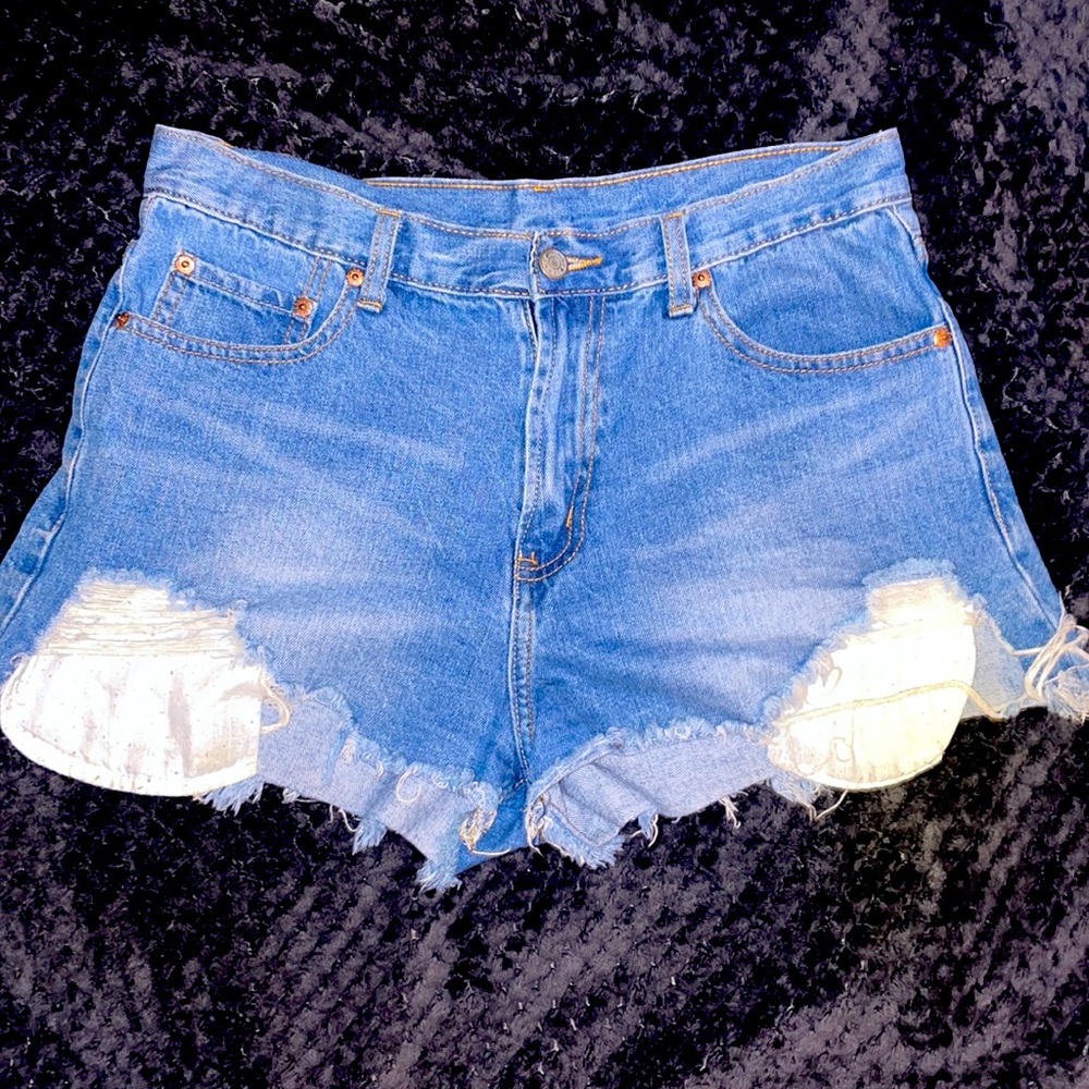 Blue Jean Denim Shorts